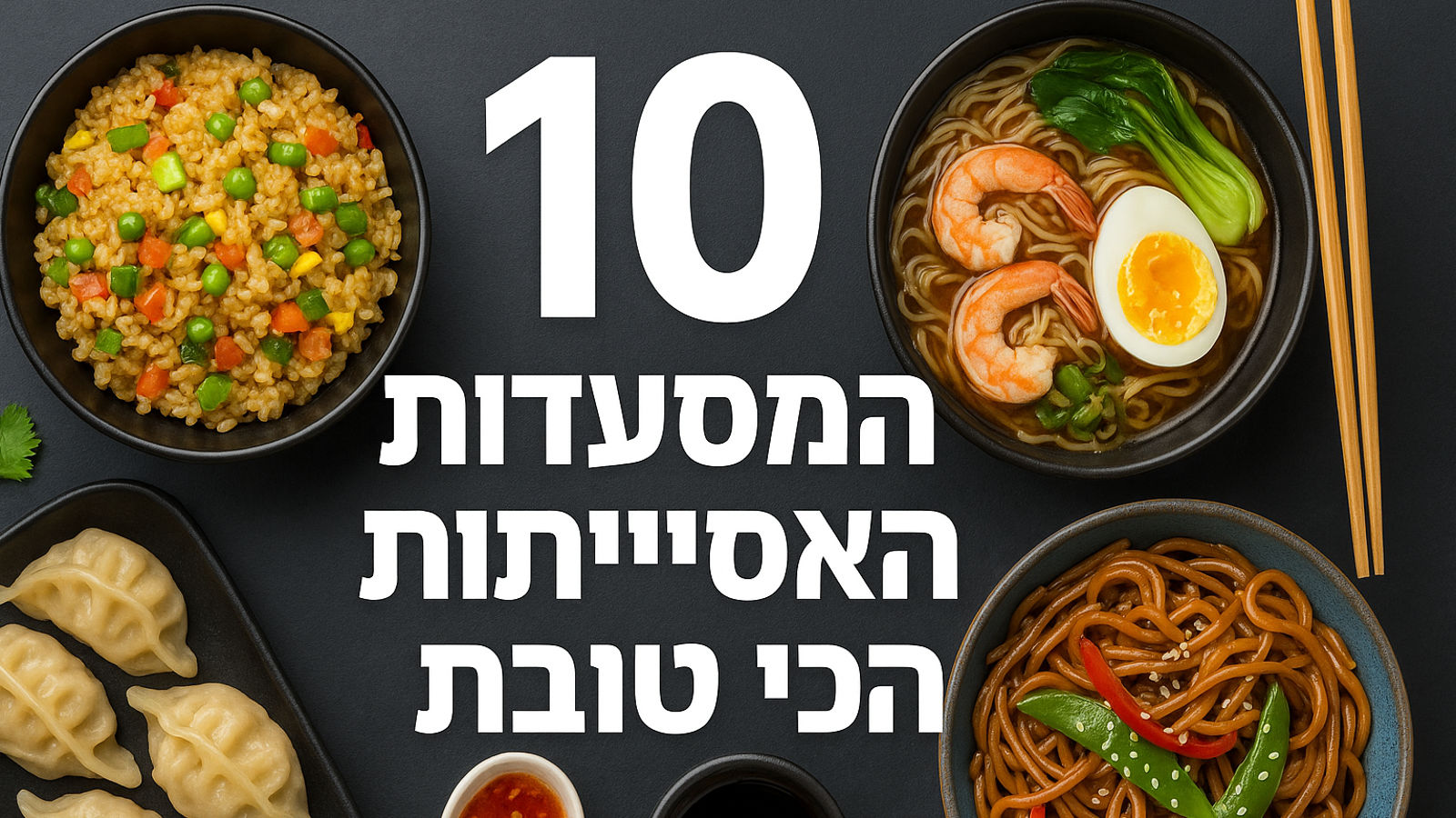 10 המסעדות האסיאתיות המובילות בישראל לשנת 2025